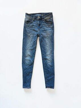 American Eagle Super Stretch X Skinny Jeans Women’s 00 Short Medium Wash Denim